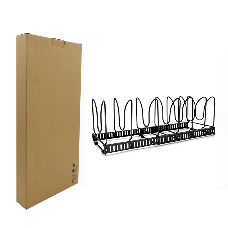 Pots and Pans Organizer Rack for Kitchen Cabinet & Countertop