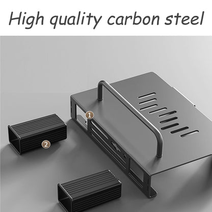 Wall Mounted Kitchen Organizer Rack with Utensil Holder (Compact)