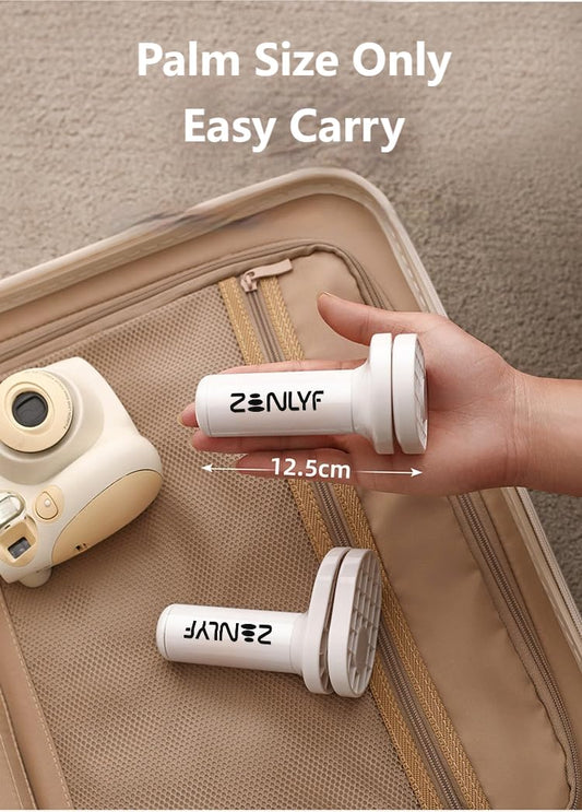 Zenlyf Adjustable Clothes Hanging Rack for Drying, Drying Clothes Rack for Window, Balcony, Wardrobe, Bathroom Telescopic Rod with Double Clamp Foldable, Easy Installation & Space Saving Design