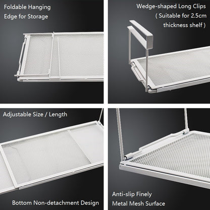 Adjustable Under Shelf Storage Rack | No Drill Organizer