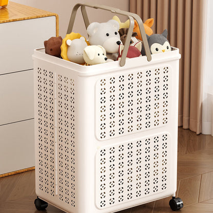 Foldable Laundry Basket with Wheels | Space-Saving Storage