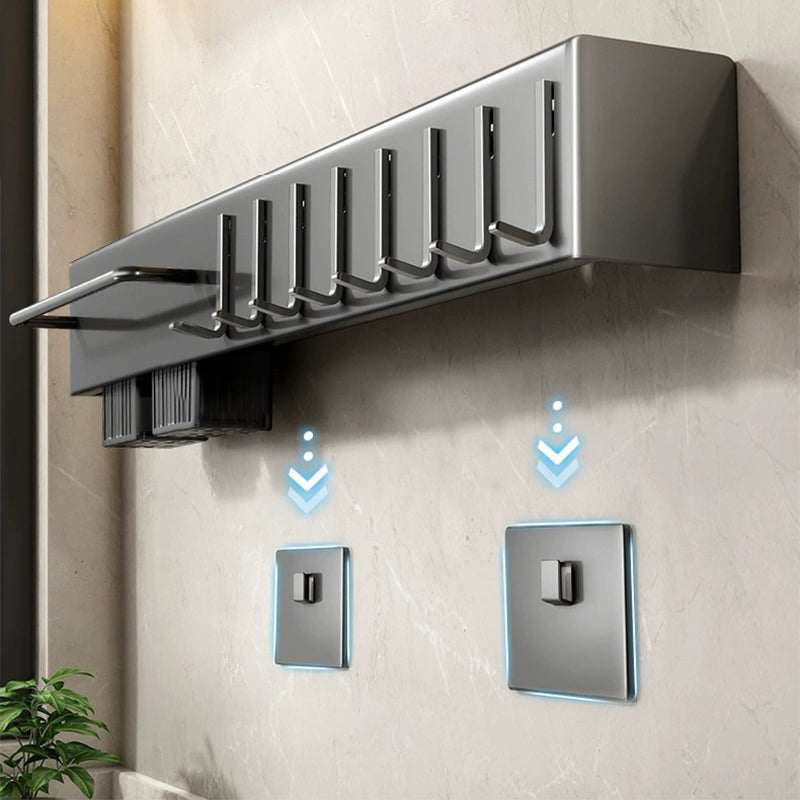 Wall Mounted Kitchen Utensils And Cutlery Holder Rack (Long)