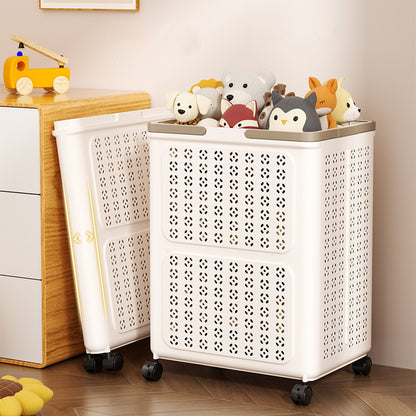 Foldable Laundry Basket with Wheels | Space-Saving Storage