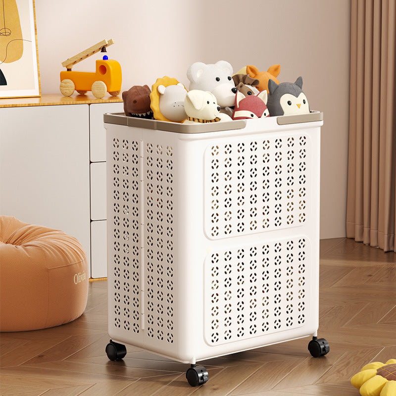 Foldable Laundry Basket with Wheels | Space-Saving Storage