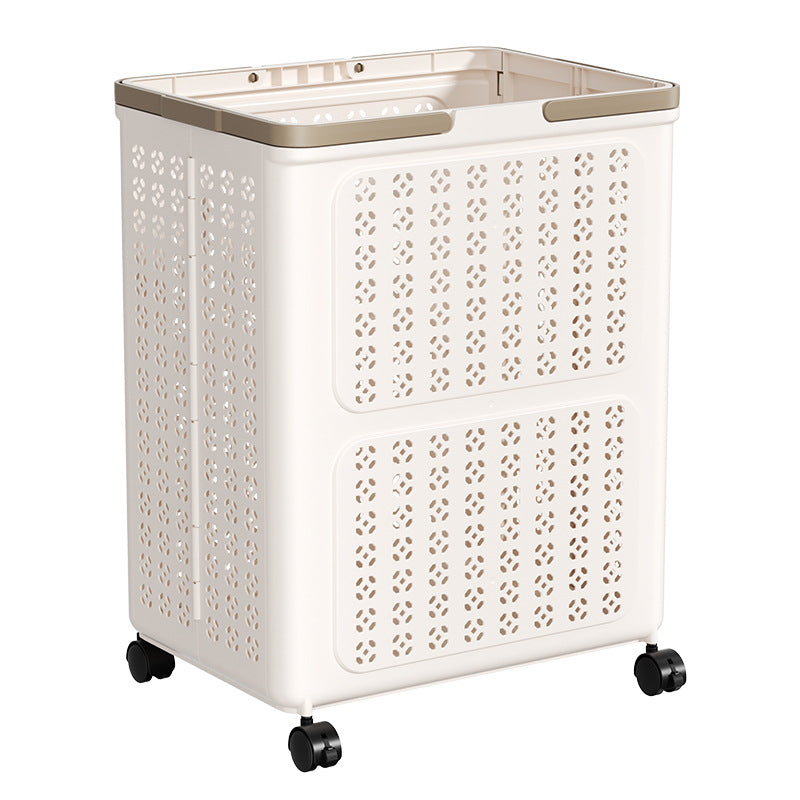 Foldable Laundry Basket with Wheels | Space-Saving Storage