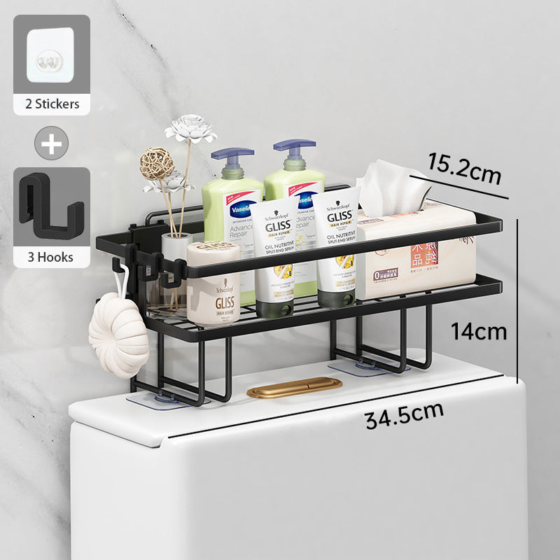 Single Layer Over Toilet Storage Rack | Bathroom Organizer Shelf