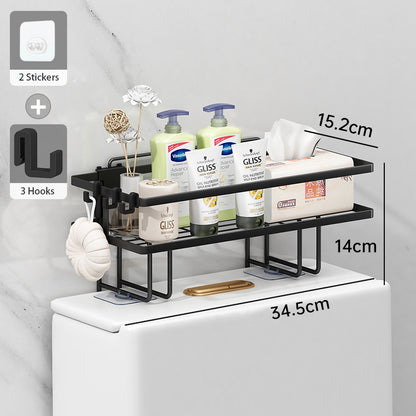 Single Layer Over Toilet Storage Rack | Bathroom Organizer Shelf