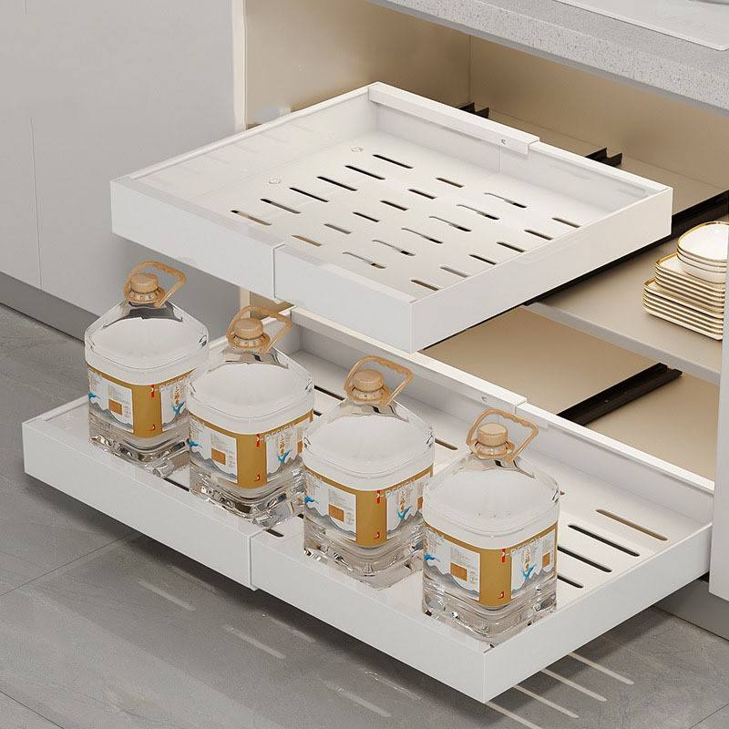 Adjustable Pull Out Kitchen Drawer Organizer for Cabinets