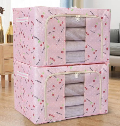 Zenlyf Foldable Underbed Storage Box with Clear Window, Sleek and modern container