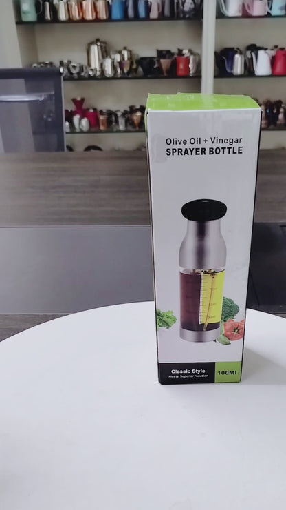 Dual Nozzle Fine Mist Olive Oil Spray Bottle