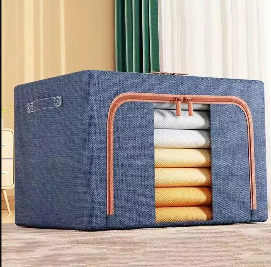 Zenlyf Foldable Underbed Storage Box with Clear Window, Sleek and modern container