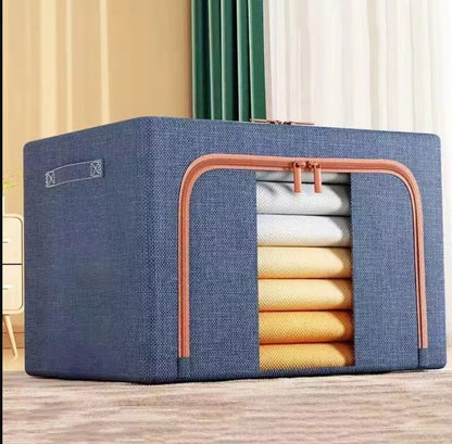 Zenlyf Foldable Underbed Storage Box with Clear Window, Sleek and modern container